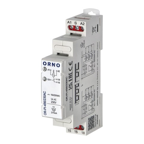 Przekaźnik instalacyjny bistabilny 230 VAC , 16A Przekaźnik instalacyjny bistabilny 230 VAC , 16A
