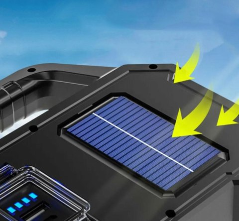 ZD103 Latarka akumulatorowa powerbank solarna ZD103 Latarka akumulatorowa powerbank solarna