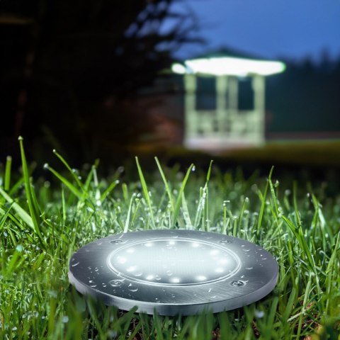 Solarna lampa najazdowa ogrodowa LED Maclean IP44, 12 LED SMD, 4000K, Ni-MH 600 mAh, 0,7W, MCE318 Solarna lampa najazdowa ogrodowa LED Maclean IP44, 12 LED SMD, 4000K, Ni-MH 600 mAh, 0,7W, MCE318
