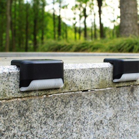 Solarna lampa schodowa tarasowa LED Maclean IP44, 4000K, Ni-MH 100 mAh, 80x45x45mm, czuj. zmierzchu MCE319 Solarna lampa schodowa tarasowa LED Maclean IP44, 4000K, Ni-MH 100 mAh, 80x45x45mm, czuj. zmierzchu MCE319