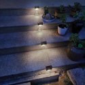 Solarna lampa schodowa tarasowa LED Maclean IP44, 4000K, Ni-MH 100 mAh, 80x45x45mm, czuj. zmierzchu MCE319