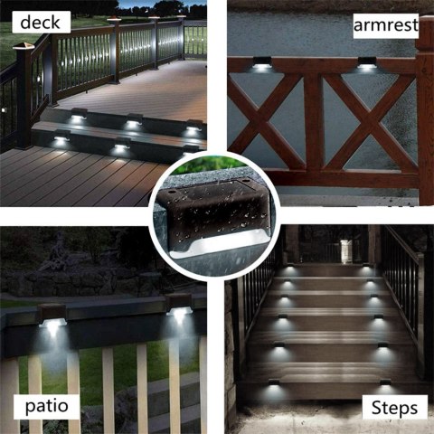 Solarna lampa schodowa tarasowa LED Maclean IP44, 4000K, Ni-MH 100 mAh, 80x45x45mm, czuj. zmierzchu MCE319 Solarna lampa schodowa tarasowa LED Maclean IP44, 4000K, Ni-MH 100 mAh, 80x45x45mm, czuj. zmierzchu MCE319