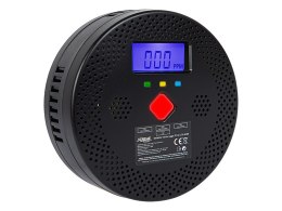 50-628# Detektor czujnik czadu tc30 2xaa wifi tuya czarny