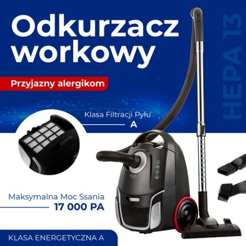 AD 7054 Odkurzacz workowy przyjazny alergikom - hepa 13 AD 7054 Odkurzacz workowy przyjazny alergikom - hepa 13