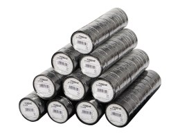 54-037# Taśma izolacyjna klejąca 0,13mm/19mm/10m - czarna wielopak