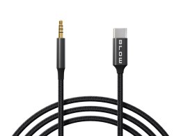 66-168# Przyłącze usb-c - jack 3,5 1,0m plecionka białe