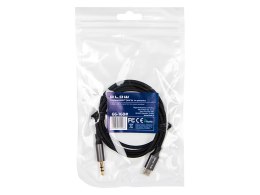 66-168# Przyłącze usb-c - jack 3,5 1,0m plecionka białe