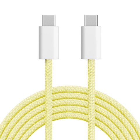 Kabel USB typu C - USB typu C 60 W 1,5 m żółty Kruger&Matz Basic Kabel USB typu C - USB typu C 60 W 1,5 m żółty Kruger&Matz Basic