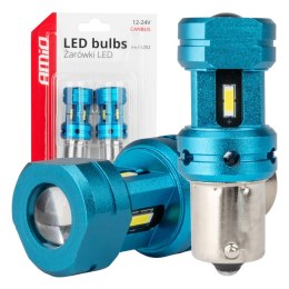 Żarówki led canbus 1156 ba15s p21w r10w r5w 4smd 1860 white 12v 24v amio-04252