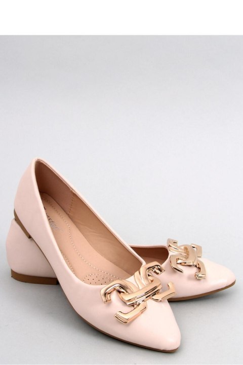 Baleriny eleganckie z klamerką SIMONA BEIGE - Inello Inello Baleriny eleganckie z klamerką SIMONA BEIGE - Inello Inello