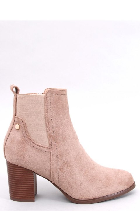 Botki klasyczne na obcasie ROSEY KHAKI - Inello Inello Botki klasyczne na obcasie ROSEY KHAKI - Inello Inello