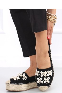 Espadryle z muszelkami ELIF BLACK - Inello Inello