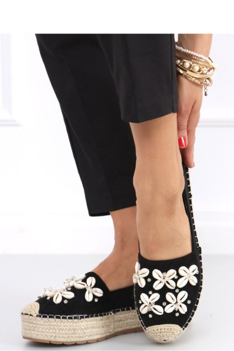 Espadryle z muszelkami ELIF BLACK - Inello Inello Espadryle z muszelkami ELIF BLACK - Inello Inello