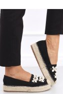Espadryle z muszelkami ELIF BLACK - Inello Inello