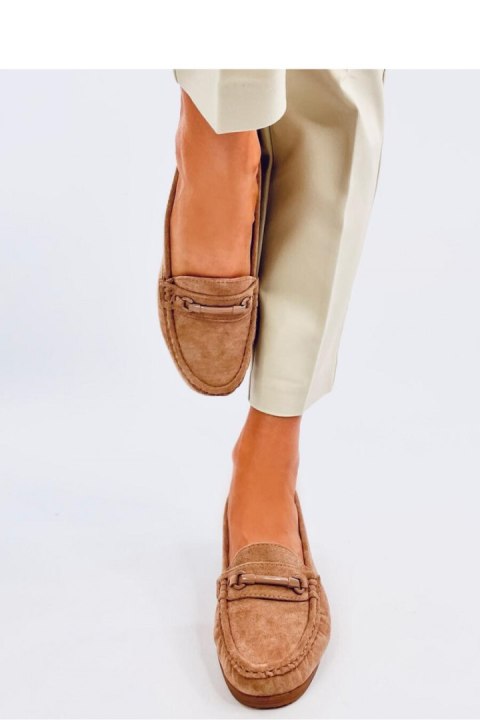Mokasyny na koturnie INDIAN KHAKI - Inello Inello Mokasyny na koturnie INDIAN KHAKI - Inello Inello
