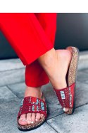 Sandał Klapki korkowe TAIDA RED - Inello Inello