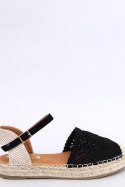 Sandałki ażurowe espadryle PREMAT BLACK - Inello Inello