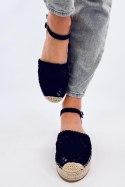 Sandałki ażurowe espadryle PREMAT BLACK - Inello Inello