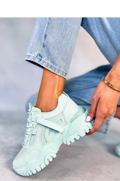 Sneakersy na koturnie BAINS GREEN - Inello Inello Sneakersy na koturnie BAINS GREEN - Inello Inello