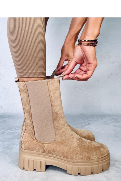 Sztyblety wysokie DOWEL KHAKI - Inello Inello Sztyblety wysokie DOWEL KHAKI - Inello Inello