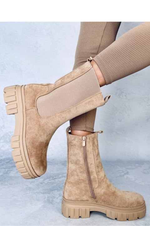 Sztyblety wysokie DOWEL KHAKI - Inello Inello Sztyblety wysokie DOWEL KHAKI - Inello Inello