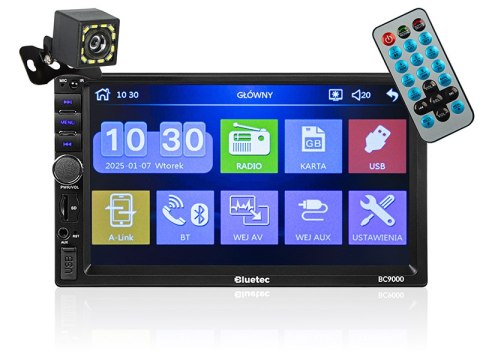 78-363# Radio bluetec bc9000 2din 7" + kamera cofania 78-363# Radio bluetec bc9000 2din 7" + kamera cofania