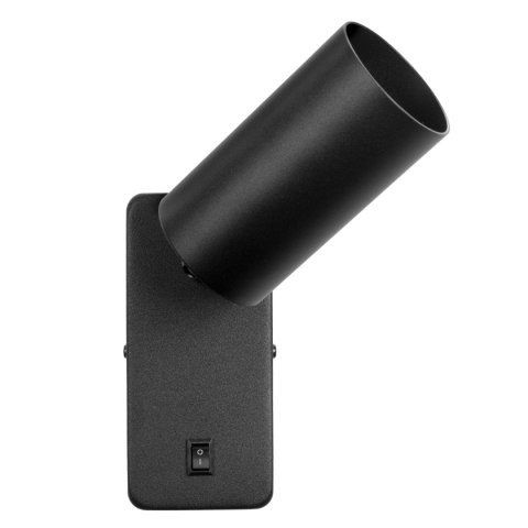Kinkiet / lampa ścienna Maclean, punktowa, okrągła, GU10, z włącznikiem, 55x100mm, kolor czarny, MCE369 B Kinkiet / lampa ścienna Maclean, punktowa, okrągła, GU10, z włącznikiem, 55x100mm, kolor czarny, MCE369 B