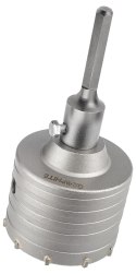 Otwornica widiowa 85 mm z adapterem HEX oraz wiertłem pilotującym