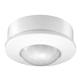 Czujnik ruchu 360°, IP20, 1200W, zasięg max. 8m, biały