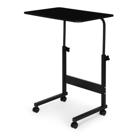 Stolik pod laptopa z kółkami biurko dostawiane do fotela kanapy czarny ModernHome Stolik pod laptopa z kółkami biurko dostawiane do fotela kanapy czarny ModernHome
