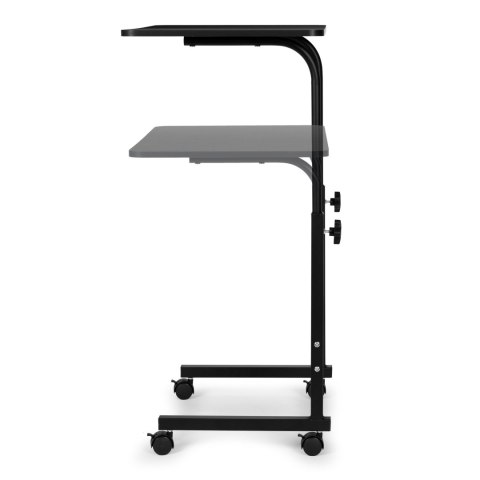 Stolik pod laptopa z kółkami biurko dostawiane do fotela kanapy czarny ModernHome Stolik pod laptopa z kółkami biurko dostawiane do fotela kanapy czarny ModernHome