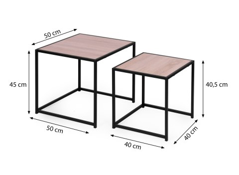 Zestaw stolików kawowych 2 szt. lofotwy design Zestaw stolików kawowych 2 szt. lofotwy design