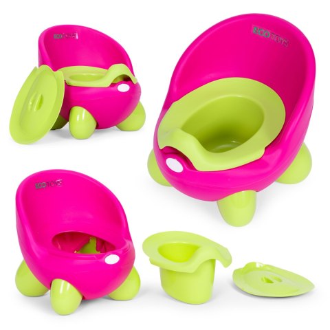 Nocnik toaleta sedes dla dzieci wyjmowany wkład antypoślizgowe nóżki różowo-zielony ECOTOYS Nocnik toaleta sedes dla dzieci wyjmowany wkład antypoślizgowe nóżki różowo-zielony ECOTOYS