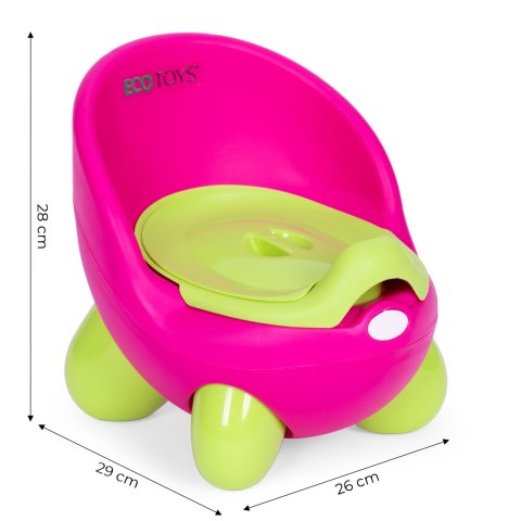 Nocnik toaleta sedes dla dzieci wyjmowany wkład antypoślizgowe nóżki różowo-zielony ECOTOYS Nocnik toaleta sedes dla dzieci wyjmowany wkład antypoślizgowe nóżki różowo-zielony ECOTOYS