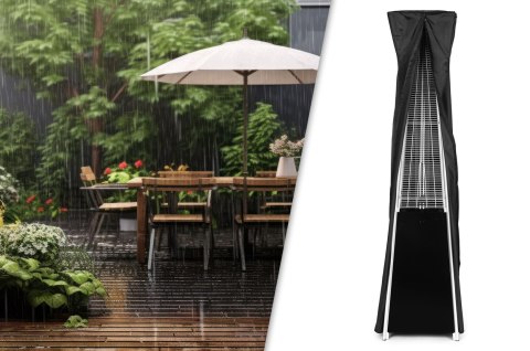 Ogrzewacz parasol gazowy grzejnik 13 kW szklany na ogród patio reduktor wąż pokrowiec MultiGarden Ogrzewacz parasol gazowy grzejnik 13 kW szklany na ogród patio reduktor wąż pokrowiec MultiGarden