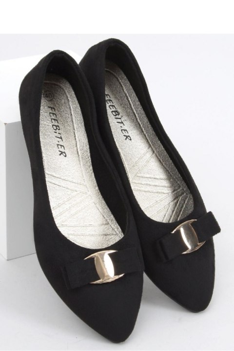 Baleriny damskie JANYA BLACK - Inello Inello Baleriny damskie JANYA BLACK - Inello Inello