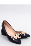 Baleriny eleganckie z klamerką SIMONA BLACK - Inello Inello