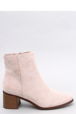 Botki na obcasie klasyczne ANNIE BEIGE - Inello Inello