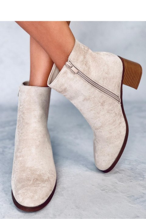Botki na obcasie klasyczne ANNIE BEIGE - Inello Inello Botki na obcasie klasyczne ANNIE BEIGE - Inello Inello