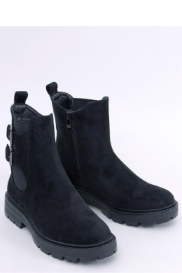 Botki sztyblety zamszowe LANIER BLACK - Inello Inello