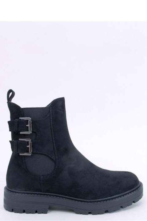 Botki sztyblety zamszowe LANIER BLACK - Inello Inello Botki sztyblety zamszowe LANIER BLACK - Inello Inello