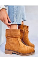 Botki z marszczoną cholewką BRACY CAMEL - Inello Inello