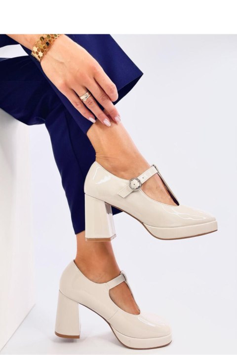 Czółenka na platformie MORETON BEIGE - Inello Inello Czółenka na platformie MORETON BEIGE - Inello Inello
