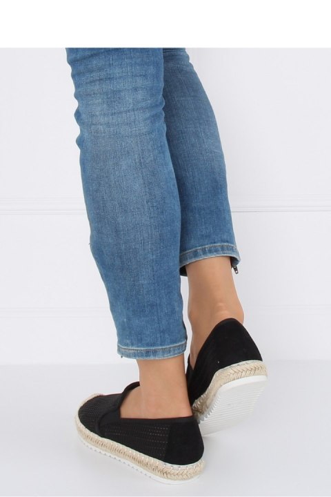 ESPADRYLE DAMSKIE CZARNE 6602 BLACK - Inello Inello ESPADRYLE DAMSKIE CZARNE 6602 BLACK - Inello Inello