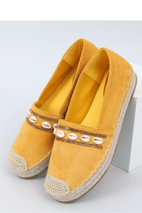 ESPADRYLE Z MUSZELKAMI MIODOWE 6771 YELLOW - Inello Inello ESPADRYLE Z MUSZELKAMI MIODOWE 6771 YELLOW - Inello Inello