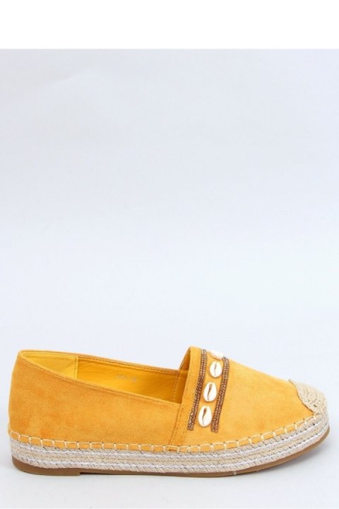 ESPADRYLE Z MUSZELKAMI MIODOWE 6771 YELLOW - Inello Inello ESPADRYLE Z MUSZELKAMI MIODOWE 6771 YELLOW - Inello Inello