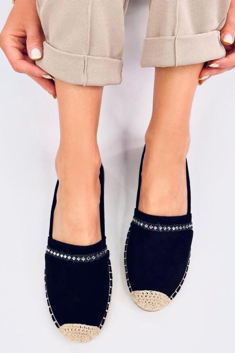 Espadryle damskie ETANCE BLACK - Inello Inello Espadryle damskie ETANCE BLACK - Inello Inello