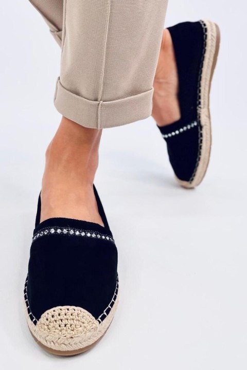 Espadryle damskie ETANCE BLACK - Inello Inello Espadryle damskie ETANCE BLACK - Inello Inello