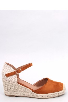 Espadryle na koturnie PLATTEN CAMEL - Inello Inello