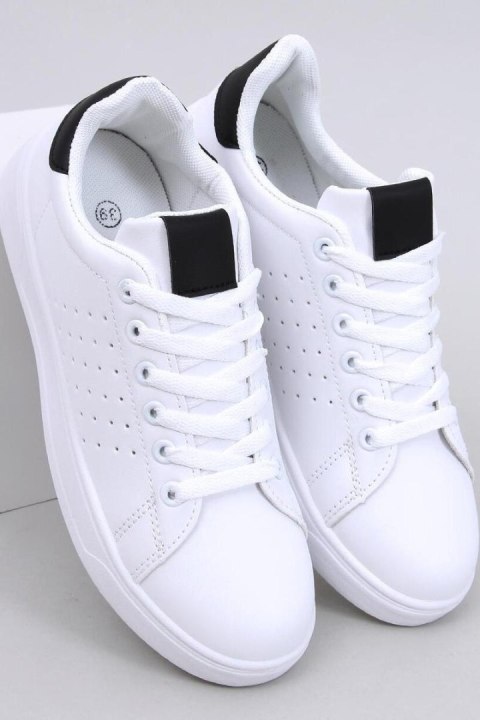Sneakersy damskie HELARY WHITE/BLACK - Inello Inello Sneakersy damskie HELARY WHITE/BLACK - Inello Inello